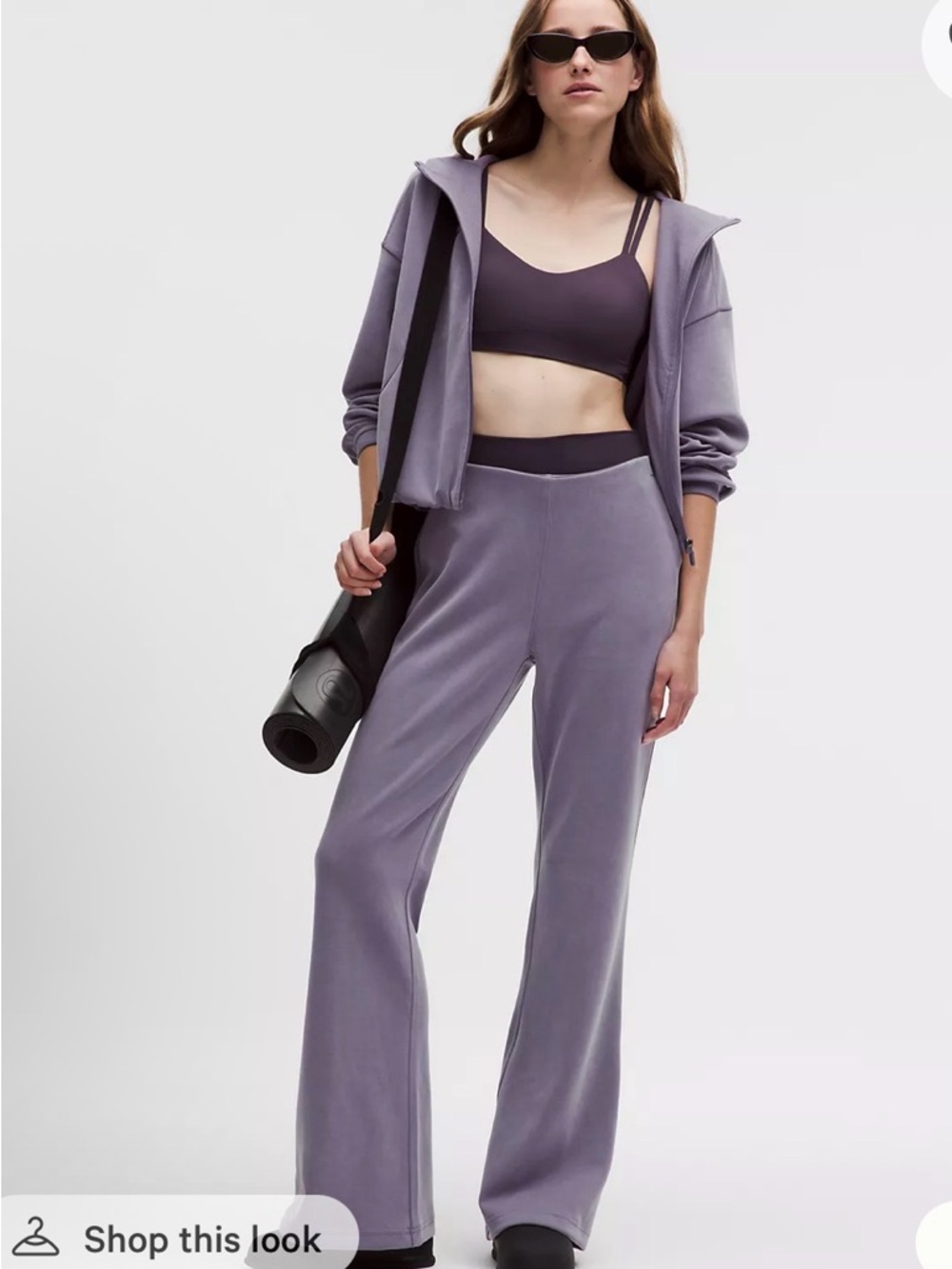 lululemon Softstreme MR Flared Pant (Grape Mist)